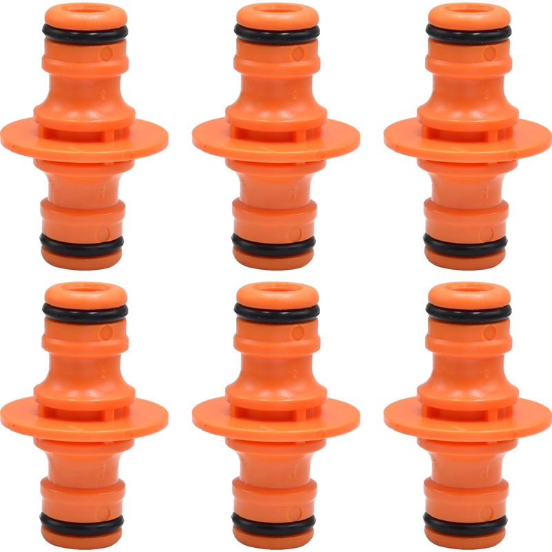 Schlauchverbinder (außengewinde) – 12 Mm – Wasserdicht Mit Gummidichtung – Für Gartenbewässerungssysteme – 6er-pack