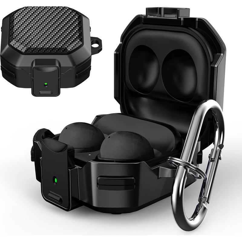 Schutzhülle Für Galaxy Buds 2 Pro – Robuste, Stoßfeste Hülle Mit Metallkarabiner – Kompatibel Mit Galaxy Buds 2 Pro, Galaxy Buds 2, Galaxy Buds Live Und Galaxy Buds Plus – 1 Stück