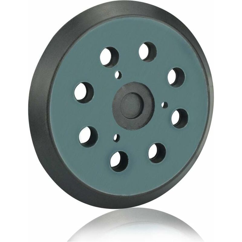 Schleifteller – 125 Mm – 8 Staubabsaugöffnungen – Schraub- Und Klettbefestigung – Kompatibel Mit Exzenterschleifern