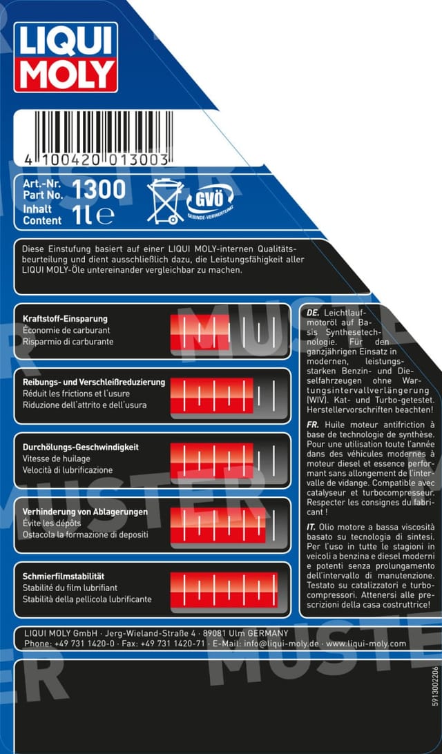 Liqui Moly Super Leichtlauf 10W-40 1,