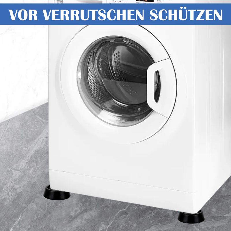 Vibrationsdämpfer – Für Waschmaschine Und Trockner – Schwarzes Gummi – 4er-pack