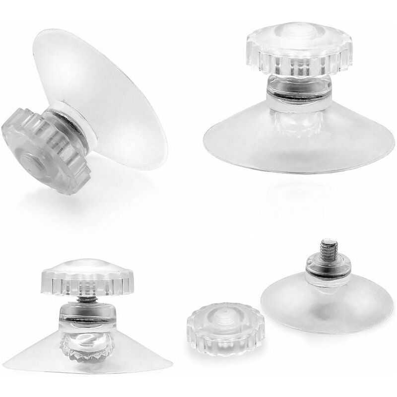 Saugnapf Mit Gewinde – Ø 45 Mm – Transparent – Für Auto- Und Wohnwagenfenster – 20er-packung
