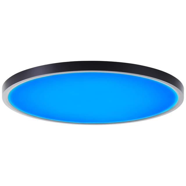 Brilliant LED-Deckenleuchte Lotti RGB + CCT Ø 50cm Schwarz/Weiß