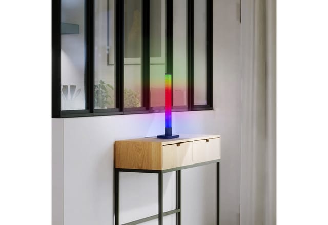 Brilliant LED-Tischleuchte Neele RGB + CCT Ø 12,5 cm Schwarz