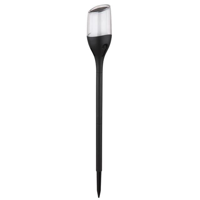 Globo LED-Solarleuchte mit Erdspieß Kunststoff Schwarz Matt 64,5 cm x Ø 7,5 cm