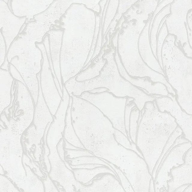 Marburg Vliestapete mit Geschwungenen Glänzenden Linien Grafik Weiß FSC®