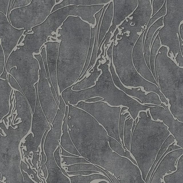 Marburg Vliestapete Linien Grafik Schwarz-Silber FSC®