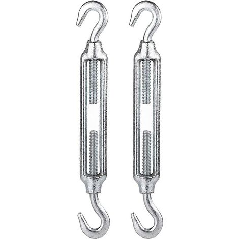 Set Mit 2 Drahtspannern, Kabelspannern Mit Schraubhaken, Spannern Aus Edelstahl, Für Robuste Befestigungssets Für Sonnensegel