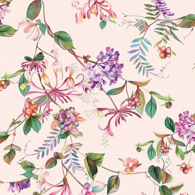 Marburg Vliestapete Flora 2 Floral Natur Beige-Grün FSC®