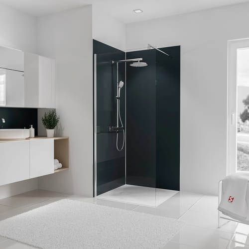 Schulte ExpressPlus DecoDesign Duschrückwand Set Ecke Dekor Anthrazit