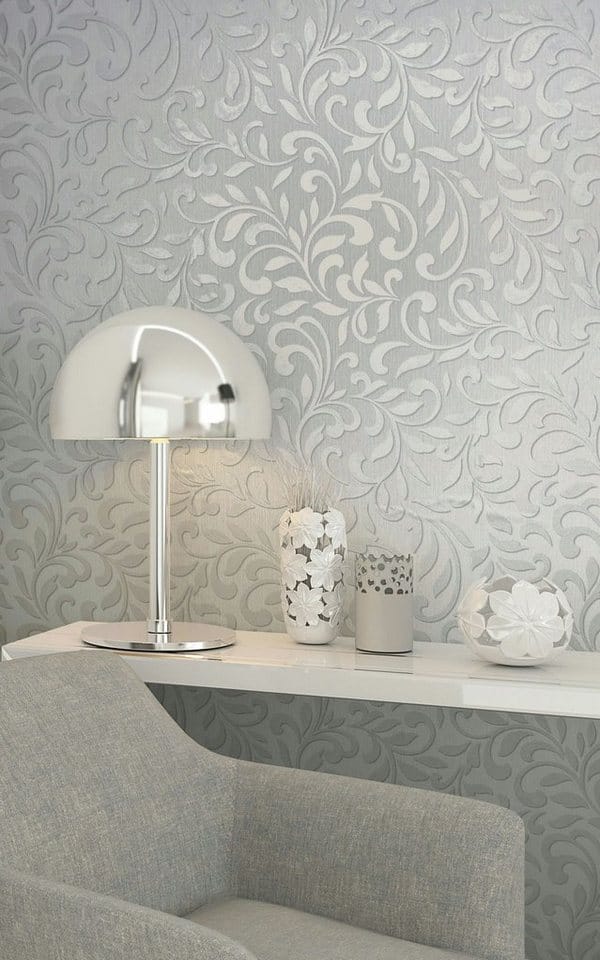 Marburg Vliestapete Grau-Silber Grafisch Klassisch FSC®