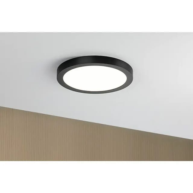 Paulmann LED-Panel Abia rund Ø 300 mm 22 W, 2.700 K, 3200,m Schwarz matt