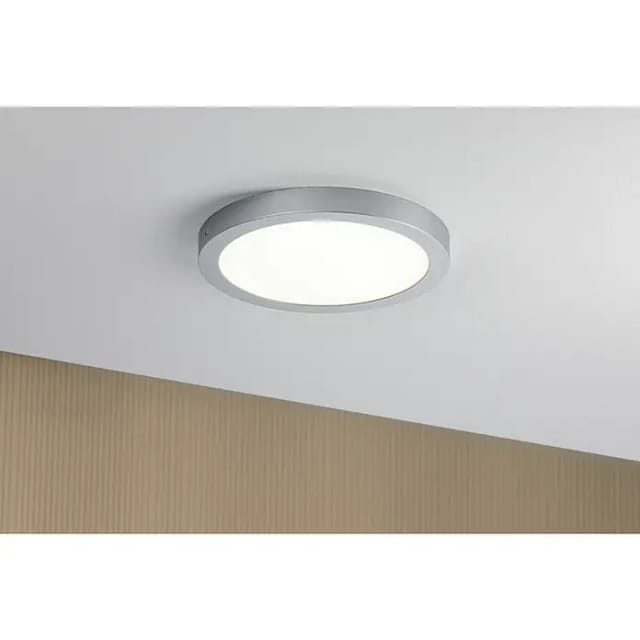Paulmann LED-Panel Abia rund Ø 300 mm 22 W, 2.700 K, 3200,m Chrom matt