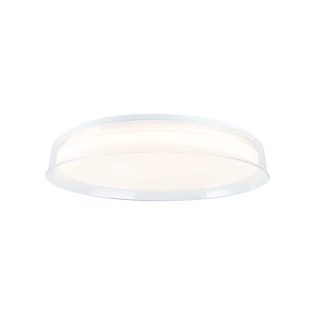 Smarte LED-Deckenleuchte Leanna Weiß/Transparent Ø 41 cm