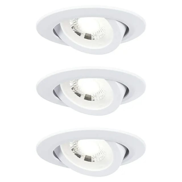 Paulmann LED-Einbaustrahler 3er Set Weiß schwenkbar