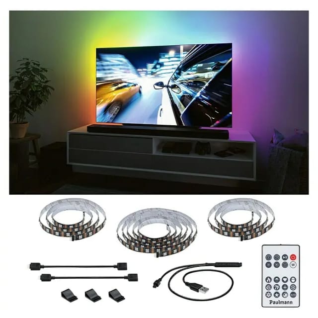 Paulmann LED-Streifen EntertainLED mit USB für 75 Zoll-Fernseher