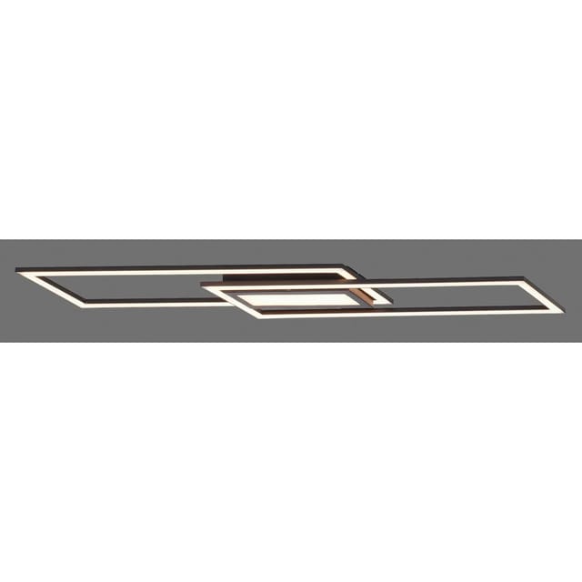 Just Light. LED-Deckenleuchte Asmin Schwarz 100 x 17,9 cm