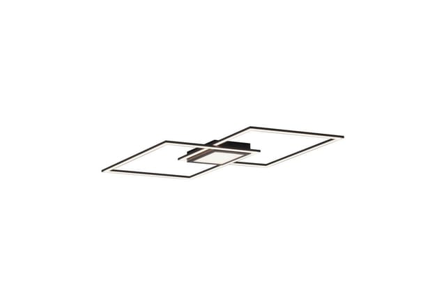 Just Light. LED-Deckenleuchte Asmin Schwarz 106 x 37 cm