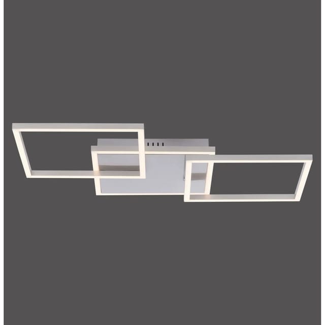 Just Light. LED-Deckenleuchte Iven Stahl 75 x 45 cm