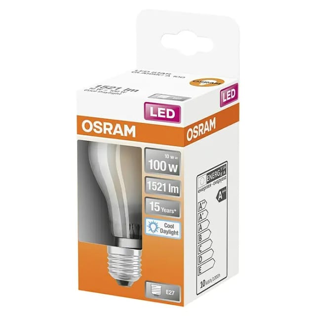 Osram LED-Leuchtmittel E27 Glühlampenform 11 W 1521,m 10,5 x 6 cm (H x Ø)