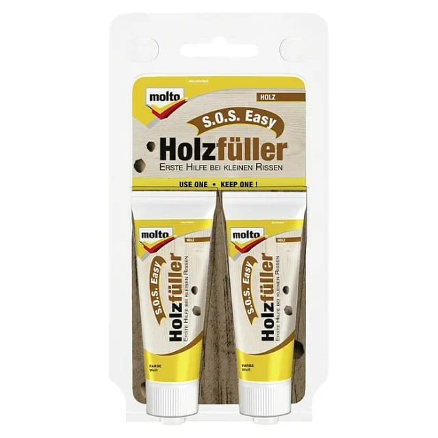 Molto S.O.S. Easy Holzfüller Weiss 2 x 20 ml