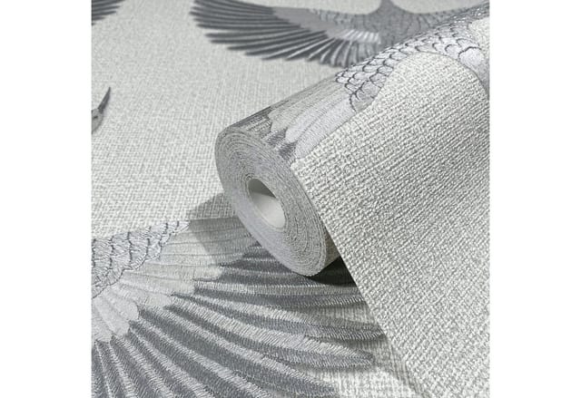 Marburg Vliestapet Grafisch Natur Weiß-Silber FSC®