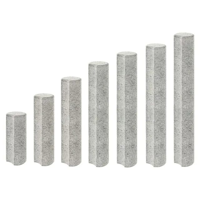 Diephaus Verbundpalisade Grau 150 x Ø 20 cm