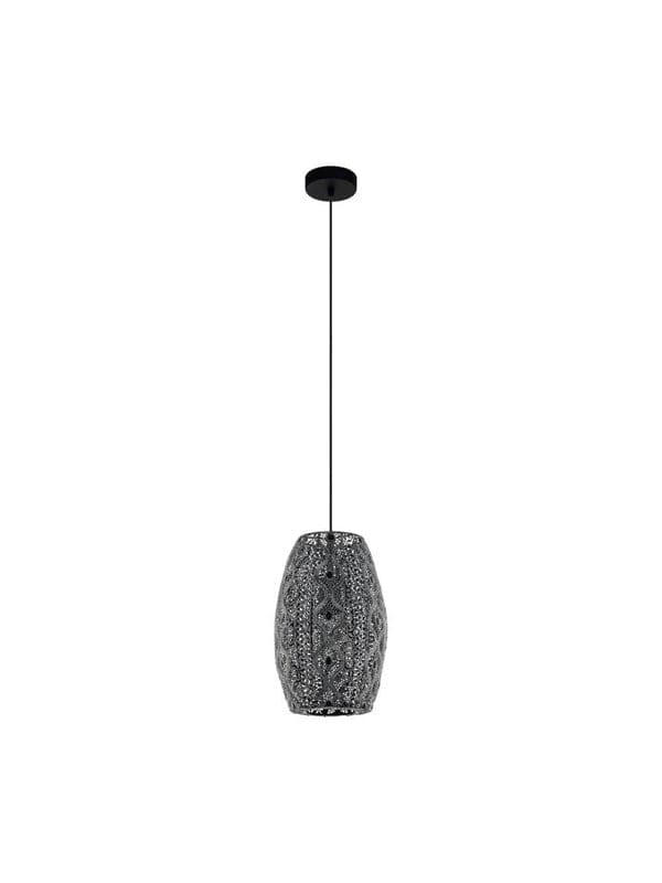 Eglo Pendelleuchte 1-flammig Riyadh Schwarz antik