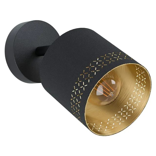 Eglo Spot 1er Esteperra Schwarz-Gold