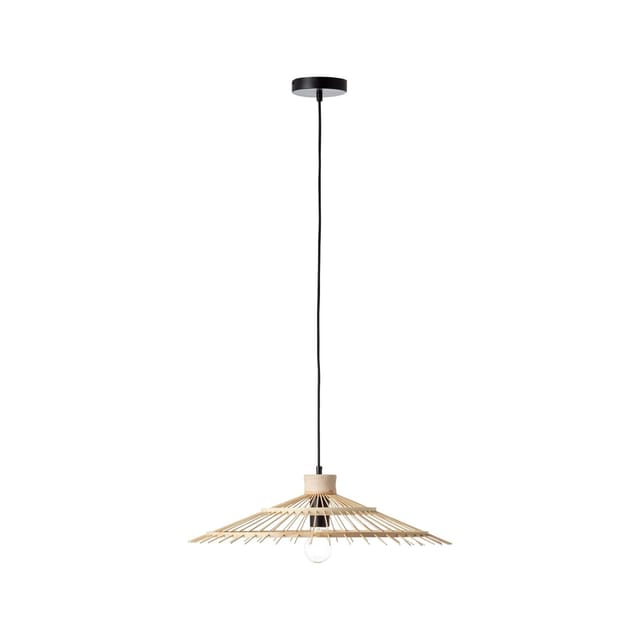 Brilliant Pendelleuchte Pirae Schwarz-Natur
