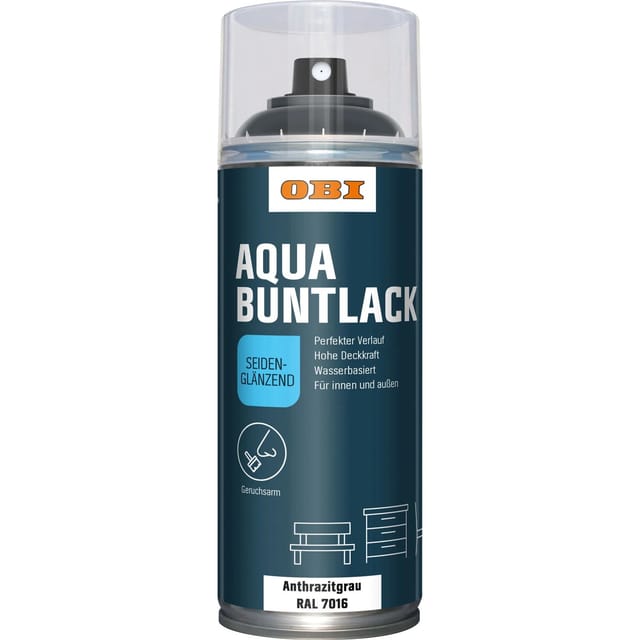 OBI Buntlack Spray WV Anthrazit RAL 7016 seidenglänzend 400 ml