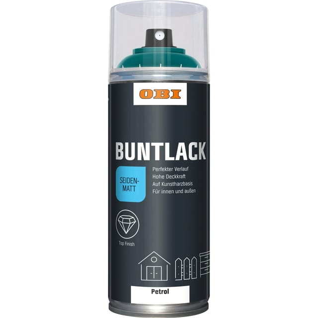 OBI Buntlack Spray LH Pertrol seidenmatt 400 ml