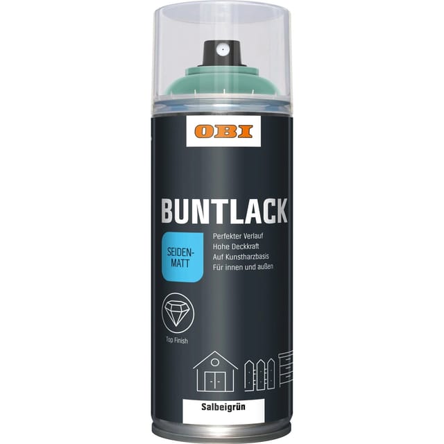 OBI Buntlack Spray Salbeigrün seidenmatt 400 ml