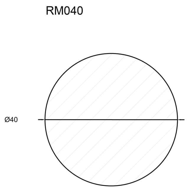 Rundstab Buche Ø 40 mm Länge 1000 mm