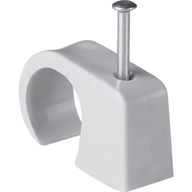 Nagelschelle 14 mm - 20 mm 10 Stück Grau