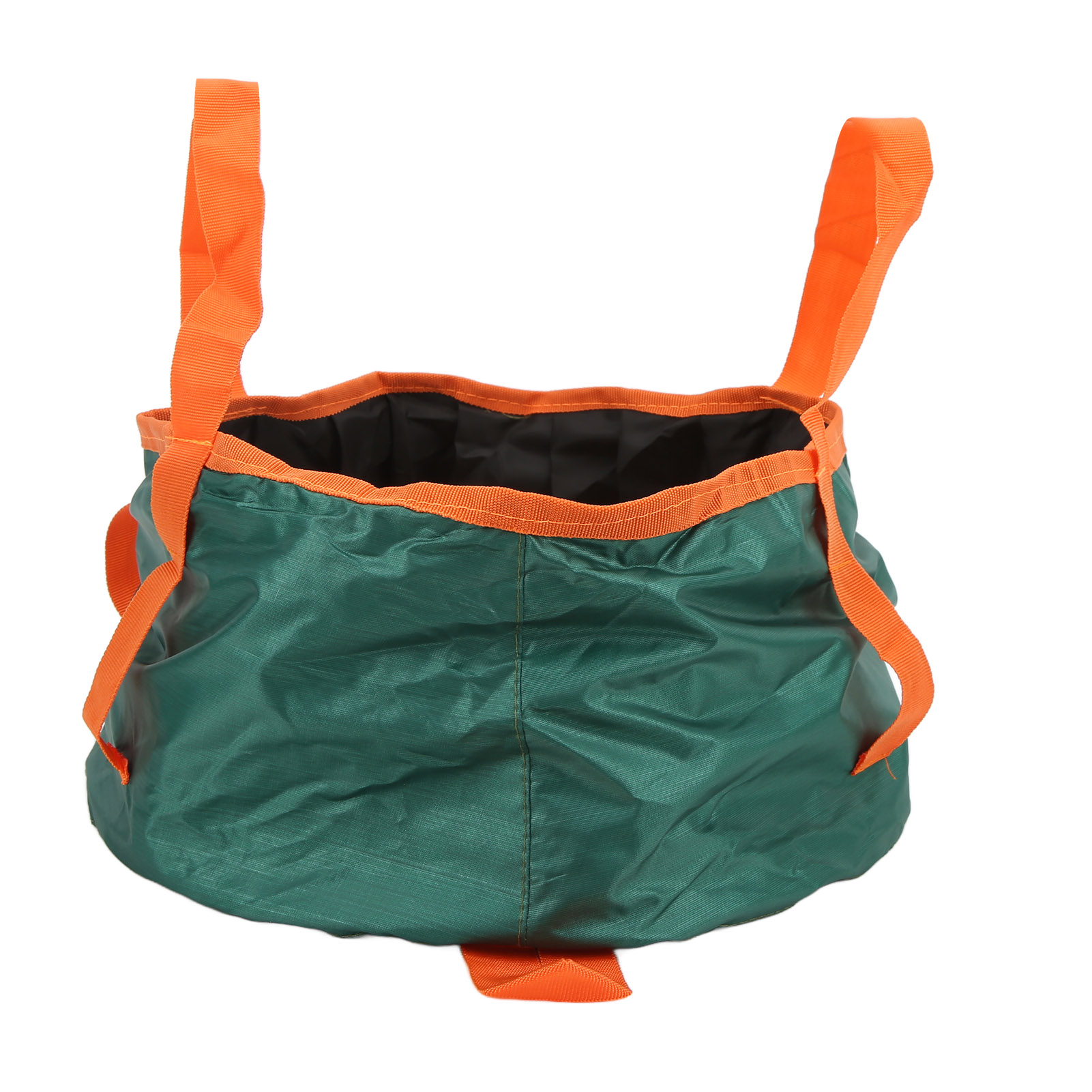 Robustes, Verschleißfestes, Zuverlässiges, Tragbares, Rundes, Faltbares Outdoor-waschbecken Für Reisen Und Camping, Schwarz Und Grün