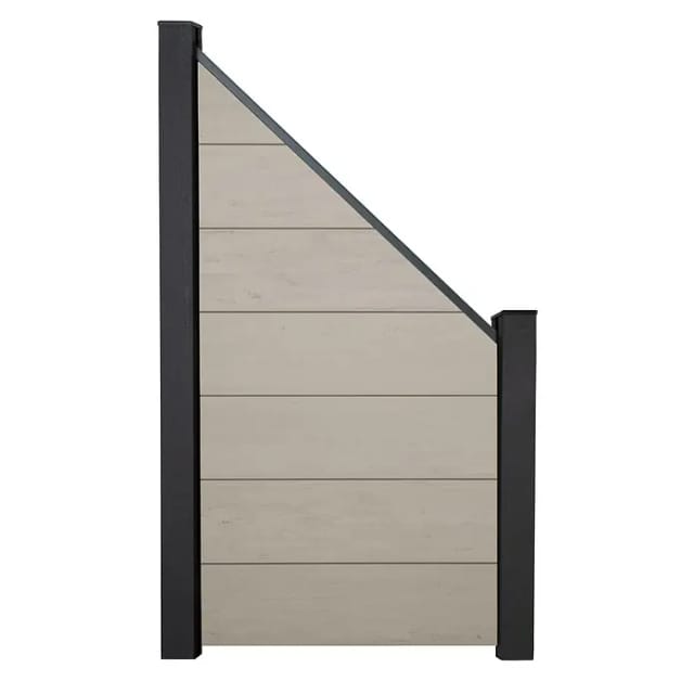 GroJaSolid Grande Schräg 90 cm x 180/90 cm Bi-Color Beige