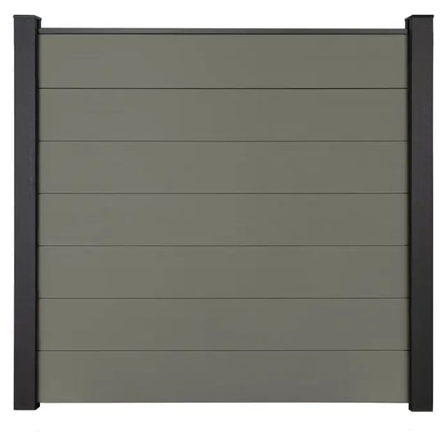 GroJa Solid Grande Steckzaunsystem 180 x 180 cm Grau