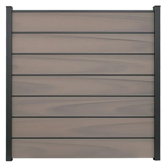 GroJa Solid Grande Premium Steckzaunsystem 180 x 180 cm Bi-Color Braun
