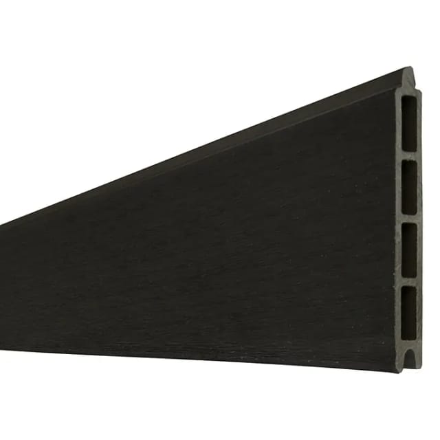 GroJa Solid Einzelprofil Steckzaun 15 cm x 180 cm Schwarz