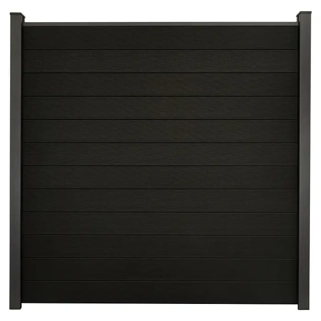 GroJa Solid Steckzaunsystem 180 x 180 cm Schwarz
