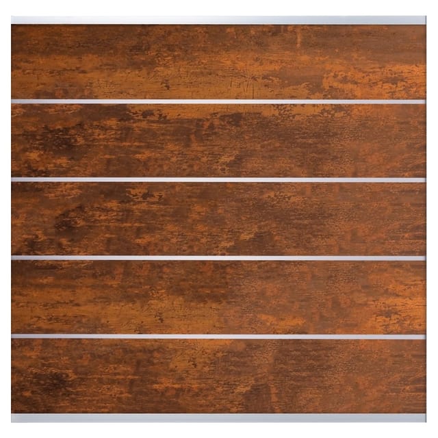T & J Farö-Serie HPL-Steckzaunsystem Zaunset Deko-Rost 179,2 x 177,5 cm