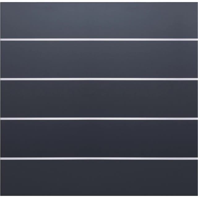 T & J Farö-Serie HPL-Steckzaunsystem Zaunset Anthrazit 179,2 x 177,5 cm