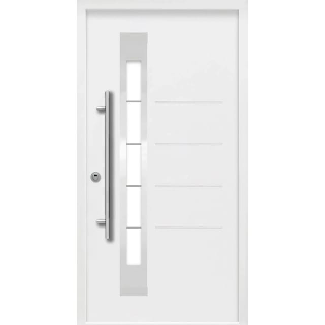 Splendoor Thermospace Sicherheits-Haustür Berlin Prime RC2 Weiß 100x210 cm L