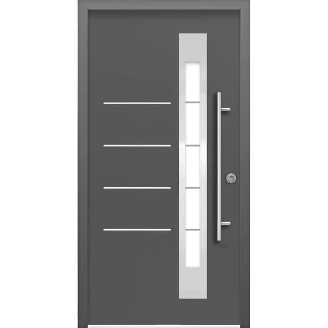 Splendoor Thermospace Sicherheits-Haustür Berlin Prime RC2 Anthr. 100x210 cm R
