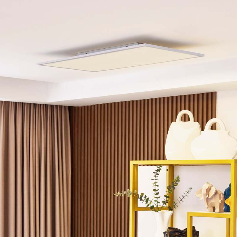 [gebraucht] B-ware Lindby Led Panel Leuchte Lamin Lampe Dimmbar Fernbedienung Cct 80cm Weiß 41w