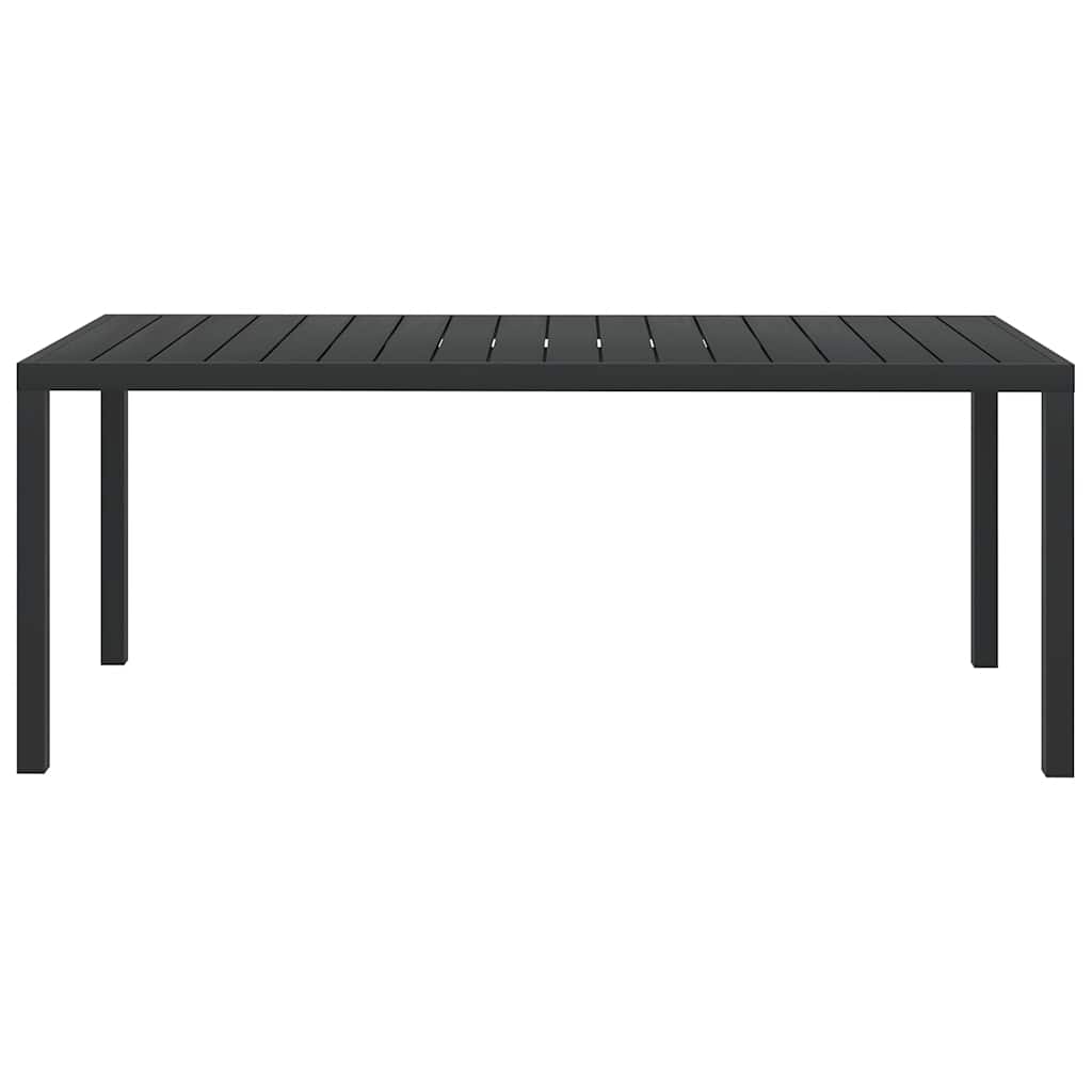 Maison Exclusive - Gartentisch Schwarz 185x90x74 Cm Aluminium Und