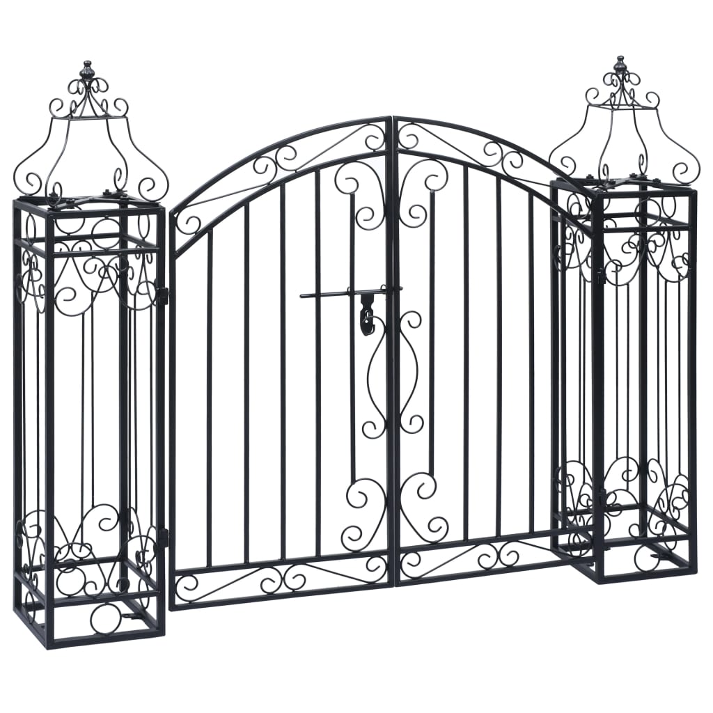 Maison Exclusive - Deko Gartentor Schmiedeeisen 122×20,5×100 Cm