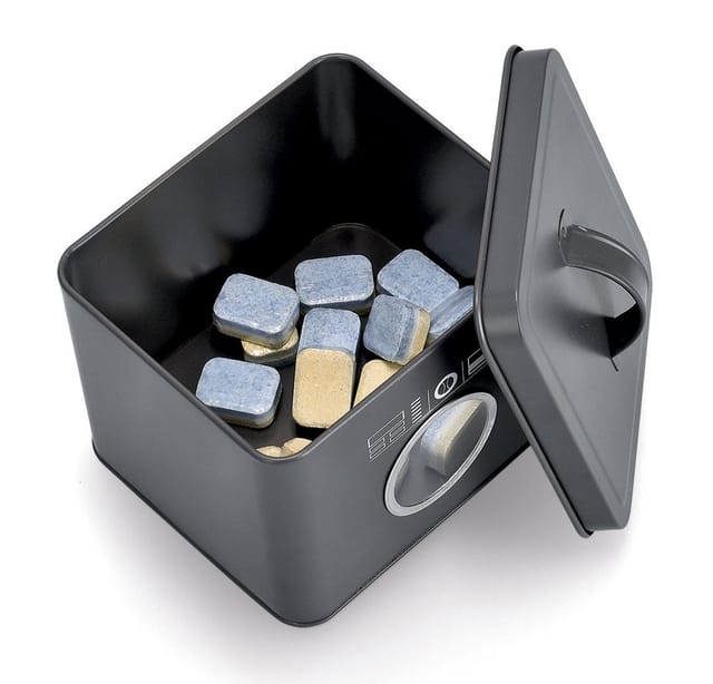 Zeller Present Waschpulver-Box Metall Anthrazit 3,