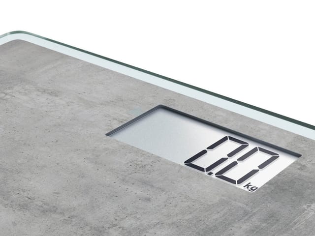 Leifheit Personenwaage Digital Style Sense Compact 300 Concrete 29 x 29 cm Grau